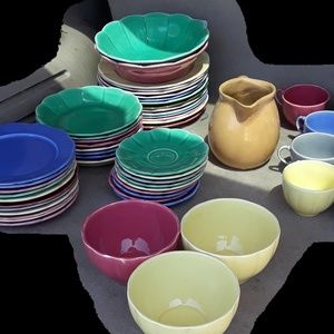 W.S. George vintage petalware set